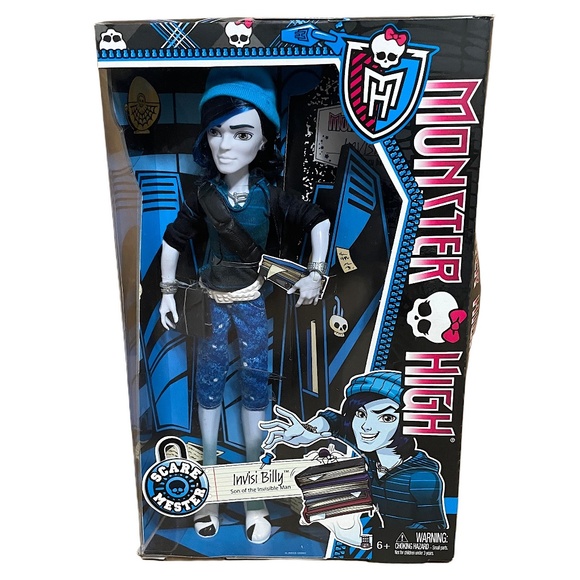 Monster High Doll SCAREMESTER INVISIBILLY BOY RARE NEW! - Picture 1 of 6